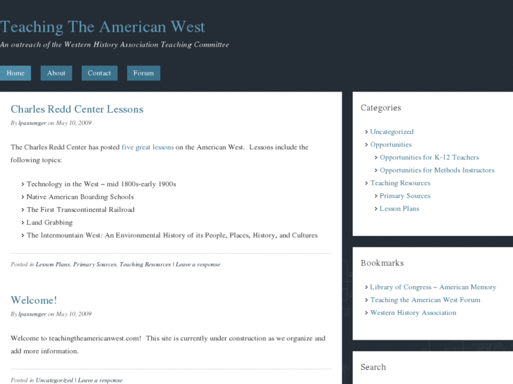 www.teachingtheamericanwest.com