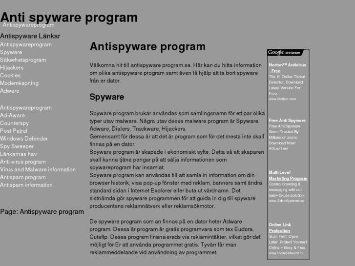 www.antispywareprogram.se