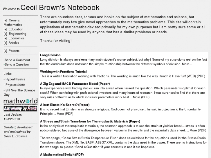 www.cecilbrownsnotebook.com