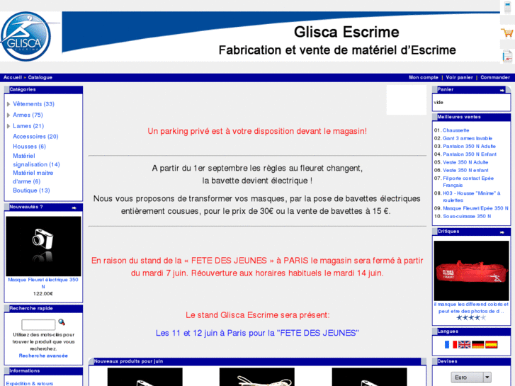 www.glisca-escrime.com