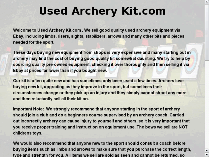 www.usedarcherykit.com