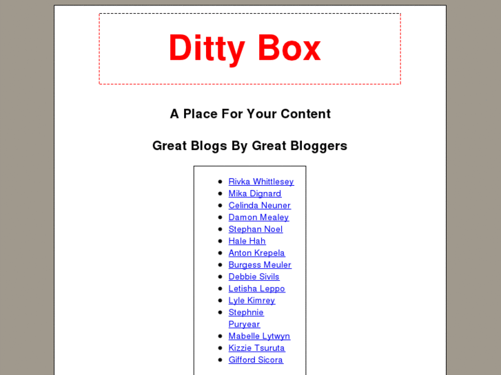 www.dittybox.info