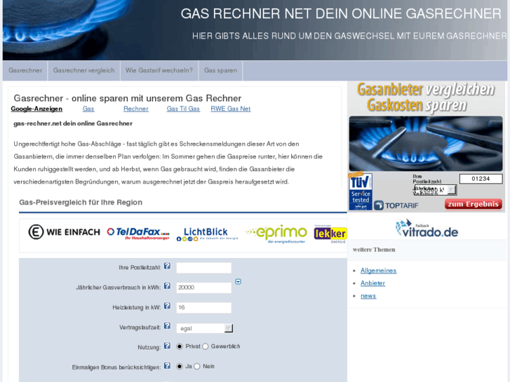 www.gas-rechner.net