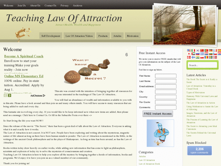 www.teachinglawofattraction.com