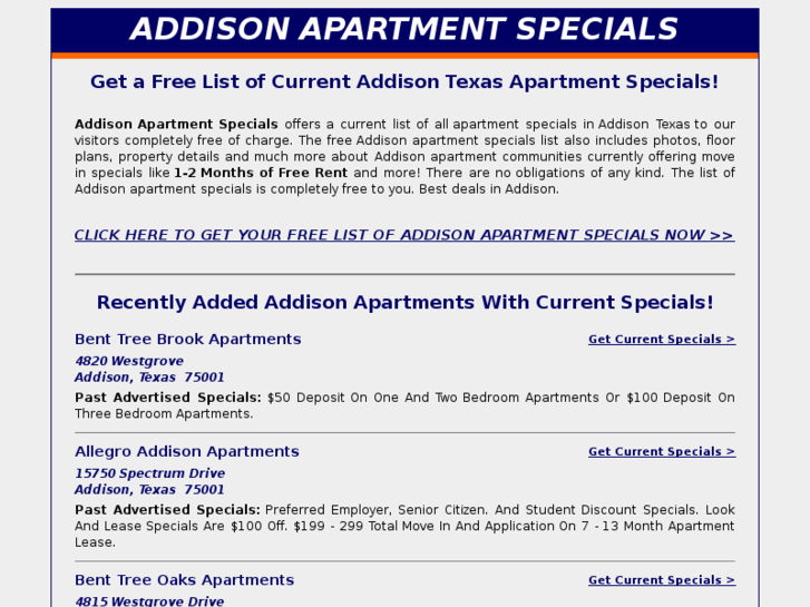 www.addison-apartment-specials.info