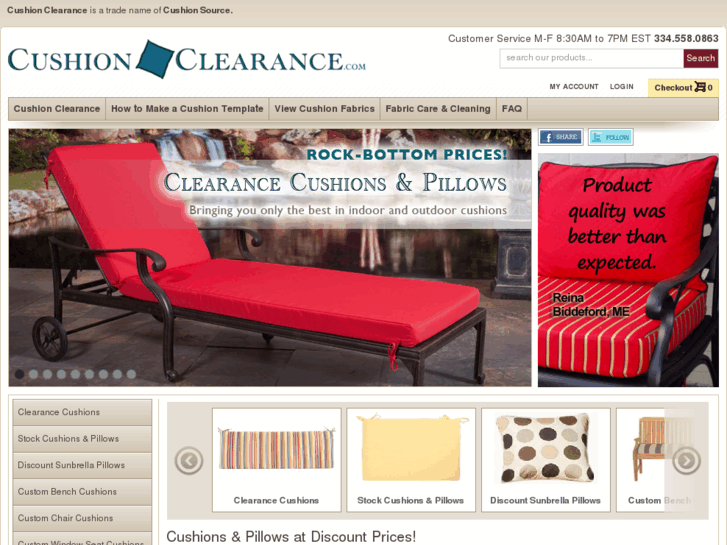 www.cushionclearance.com