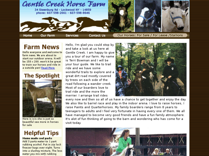 www.gentlecreekhorsefarm.com