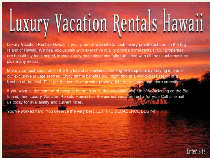 www.luxuryvacationrentalshawaii.com