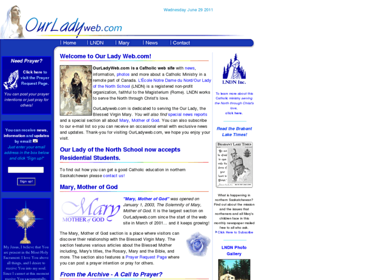 www.ourladyweb.com