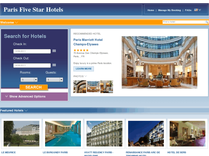 www.parisfivestarhotels.com