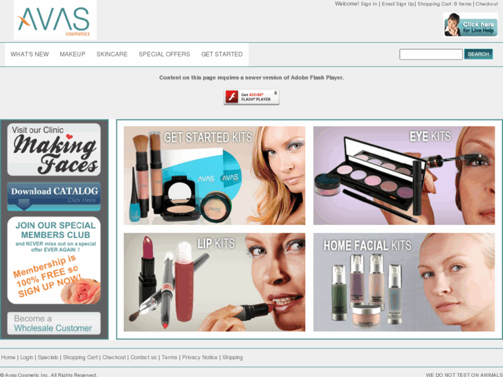 www.avascosmetics.net