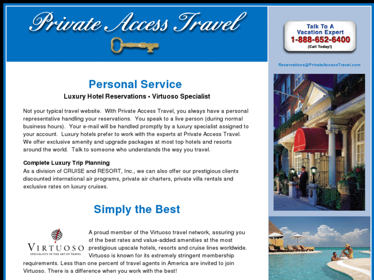 www.privateaccesstravel.com