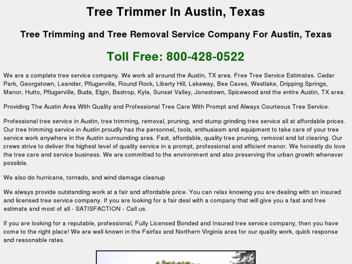 www.treetrimmerinaustintexas.com