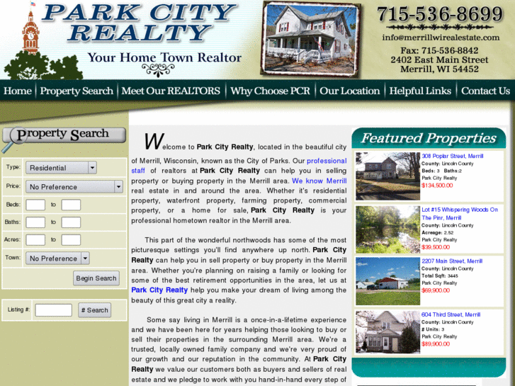 www.parkcityrealtywi.com