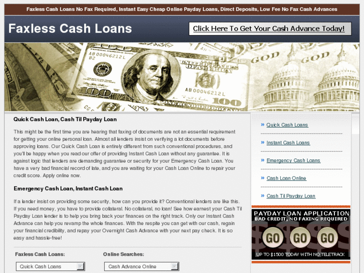 www.faxlesscashloans.com