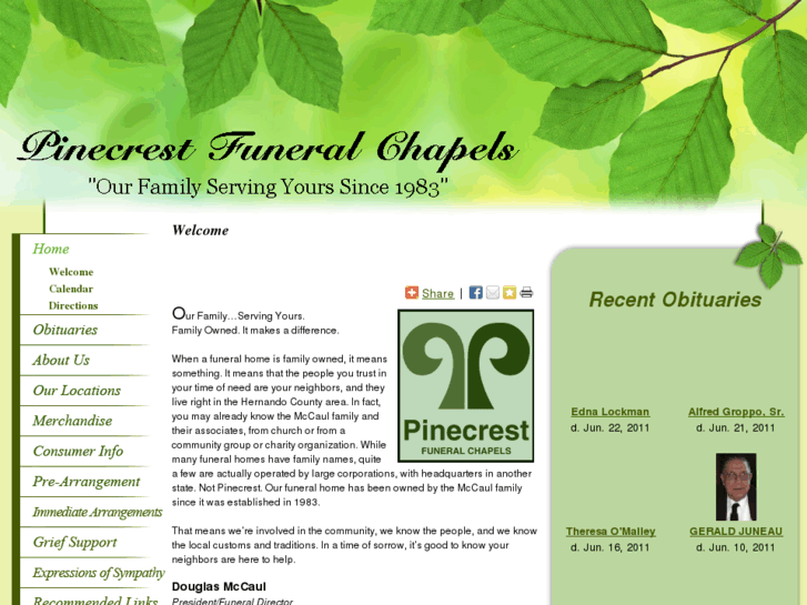 www.pinecrestfuneralchapel.com