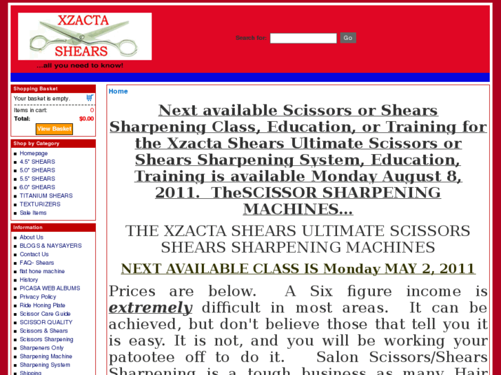 www.xzactashears.com