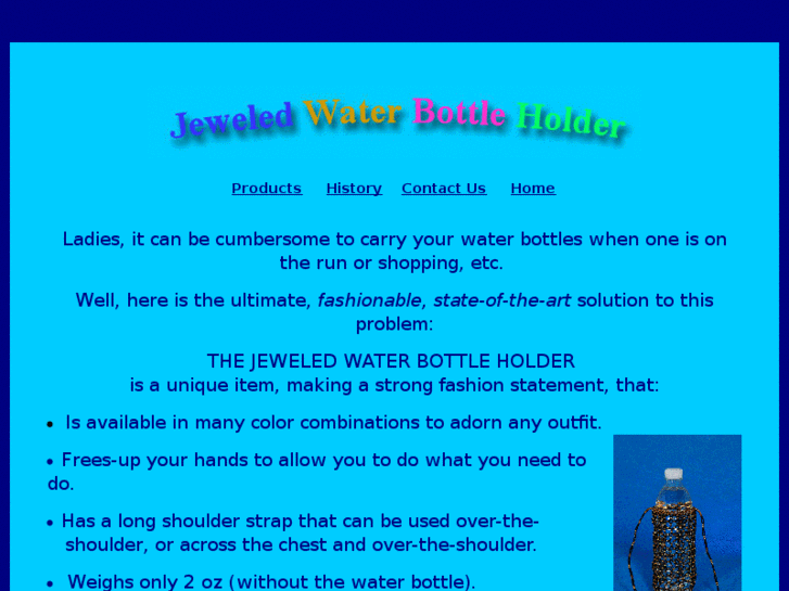 www.beadedwaterbottleholder.com