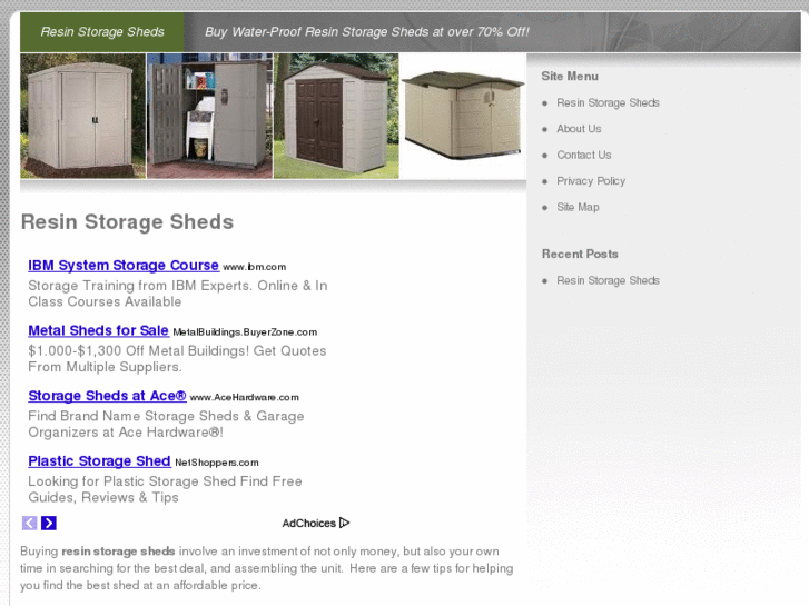 www.resinstoragesheds.net