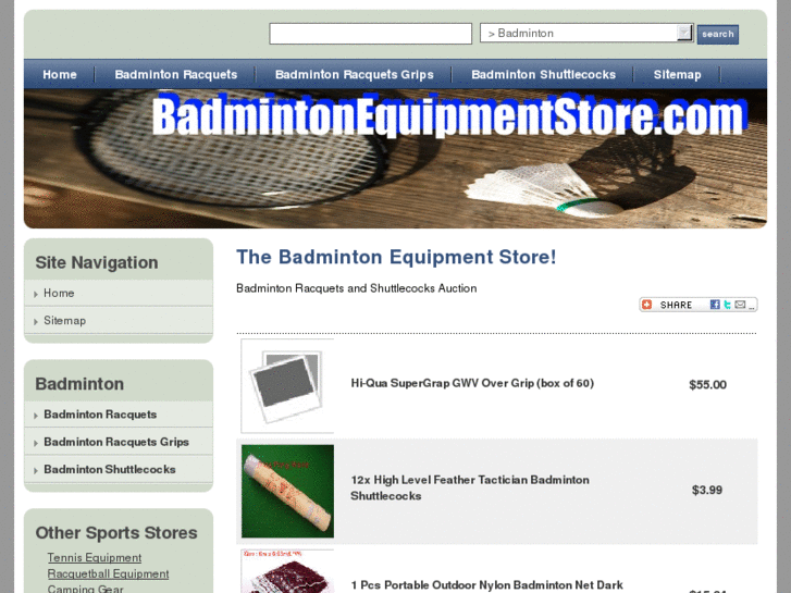 www.badmintonequipmentstore.com