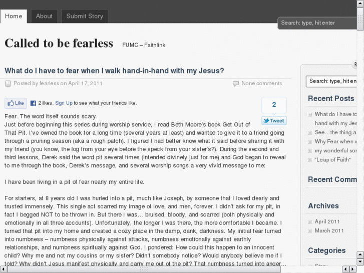 www.calledtobefearless.com