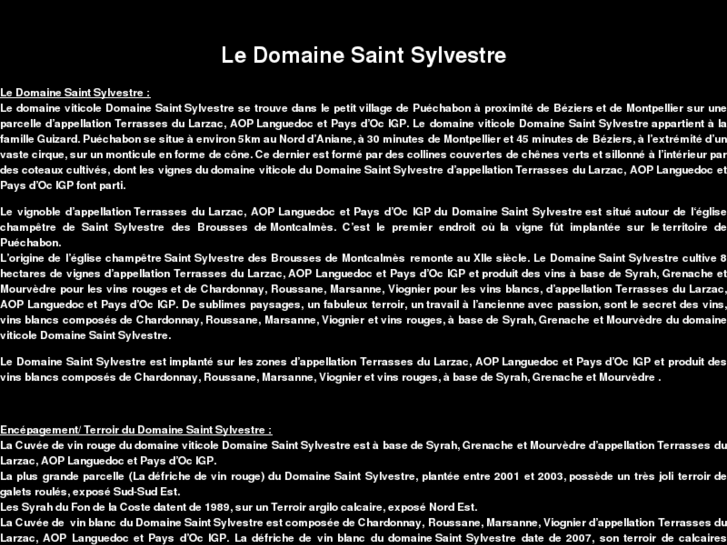 www.domaine-saint-sylvestre.com