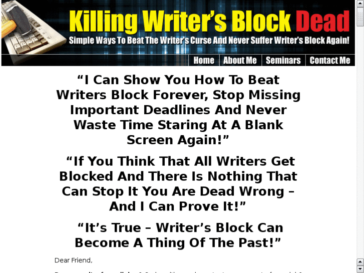 www.eliminatewritersblock.com