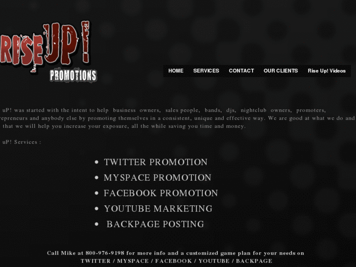 www.riseuppromotions.com