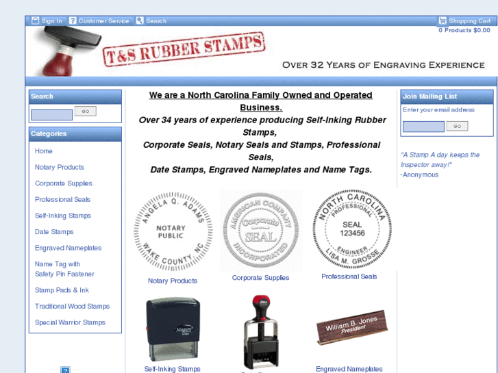 www.tsrubberstamps.com