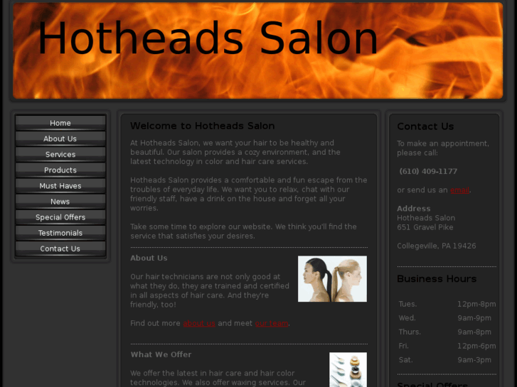 www.hotheadssalons.com