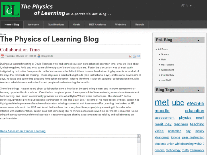 www.physicsoflearning.com