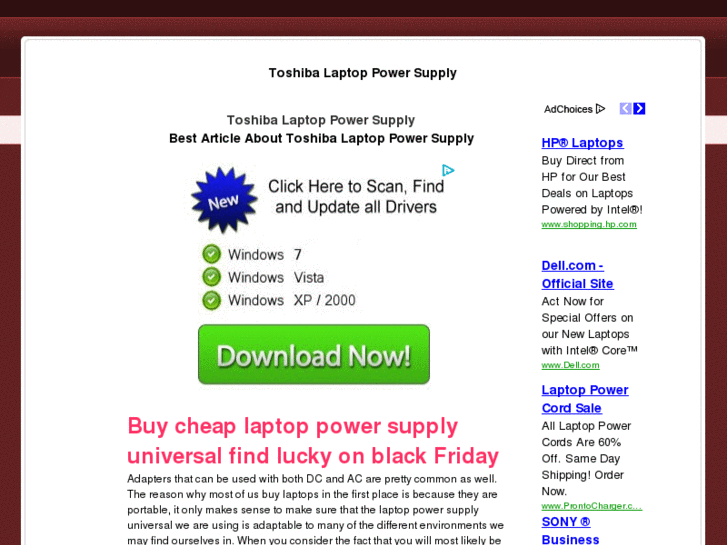 www.toshibalaptoppowersupply.com