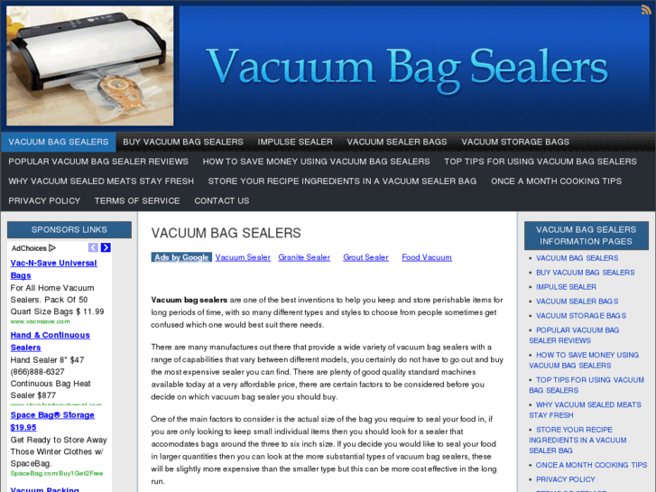 www.vacuumbagsealers.org