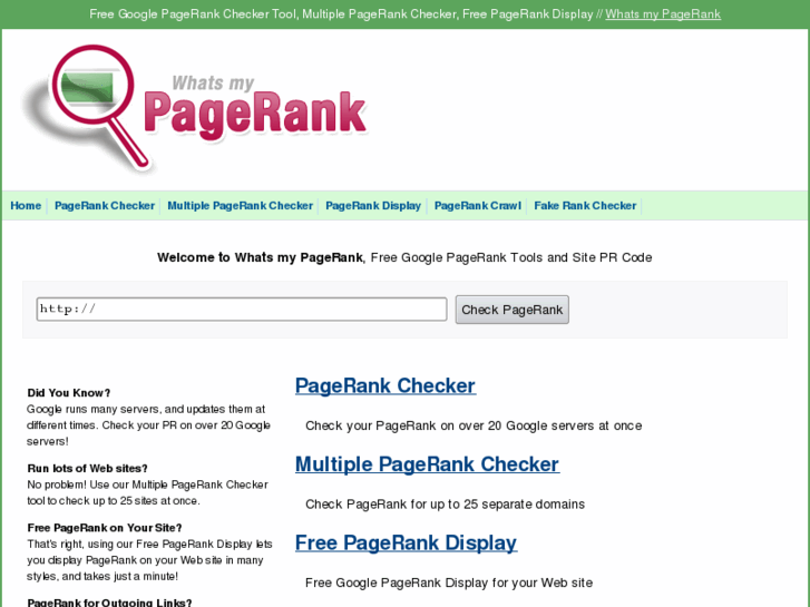 www.whatsmypagerank.com