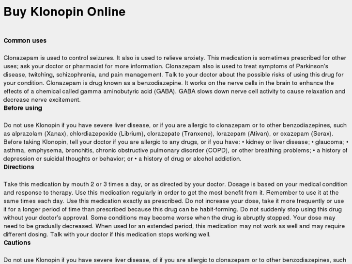 www.klonopin.us