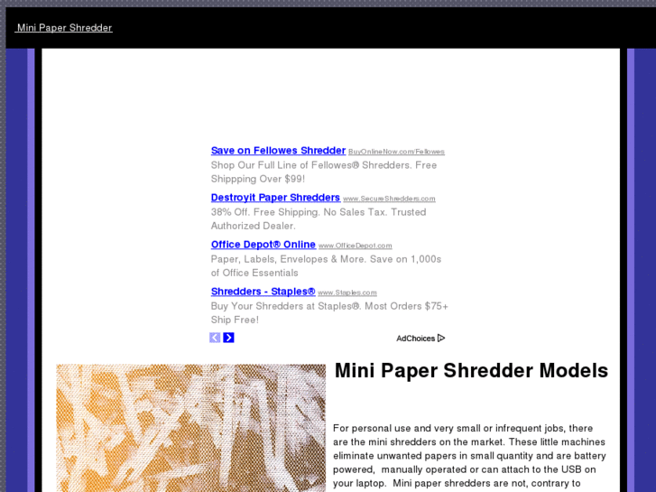 www.minipapershredder.com