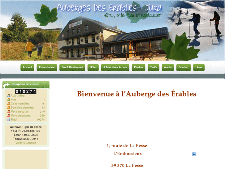 www.aubergedeserables-jura.com