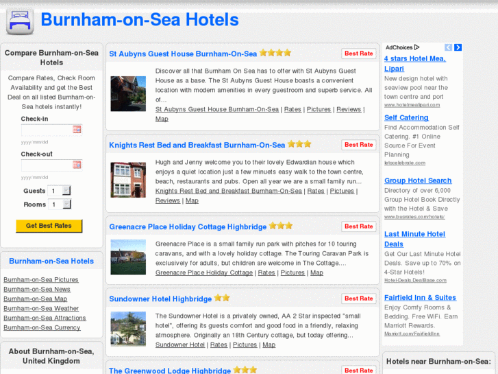 www.burnhamonseahotels.com