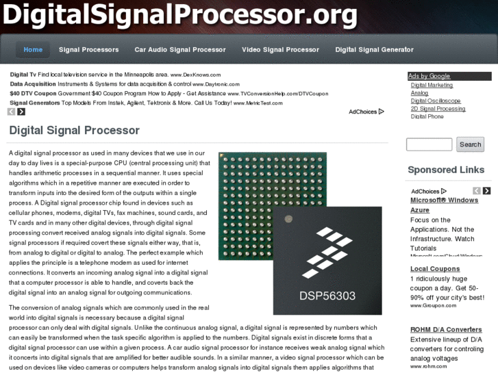 www.digitalsignalprocessor.org
