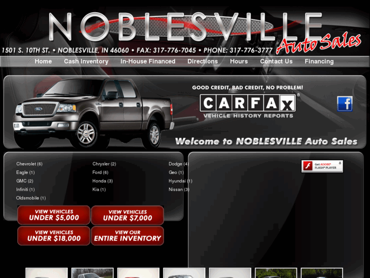 www.noblesvilleautosales.net