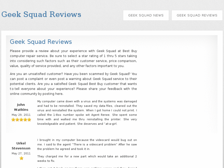 www.geeksquadreviews.com