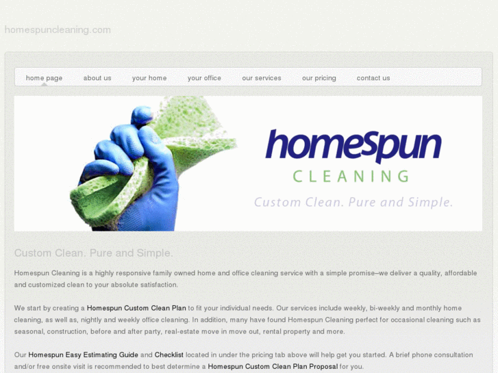 www.homespuncleaning.com