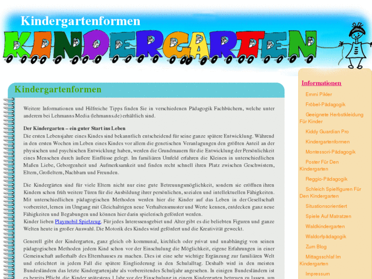 www.kindergartenformen.de