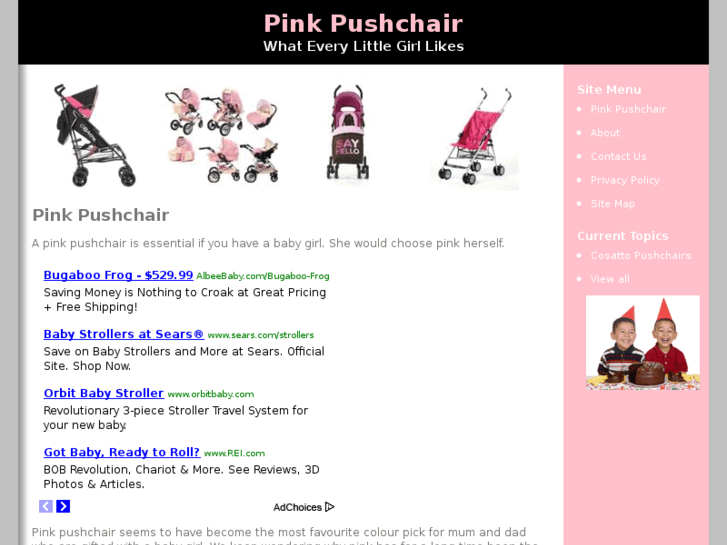 www.pinkpushchair.com