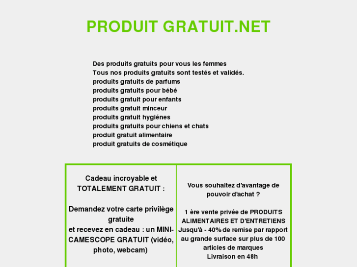 www.produitgratuit.net