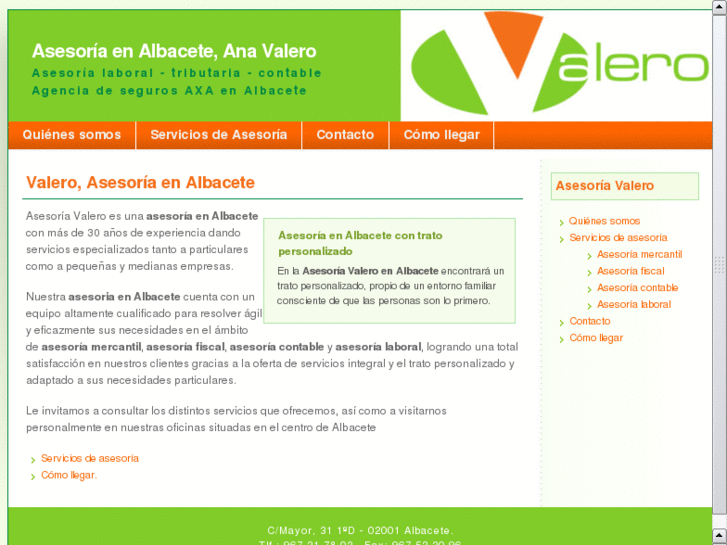 www.asesoria-anavalero.es