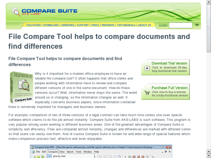 www.filecomparetool.com