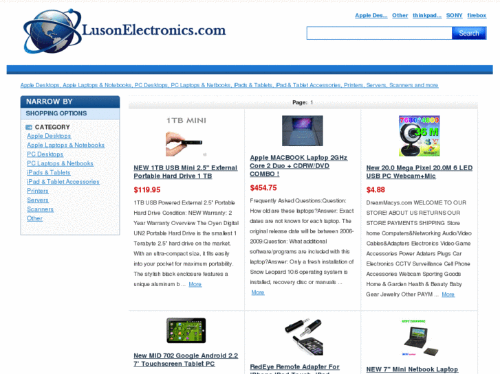 www.lusonelectronics.com