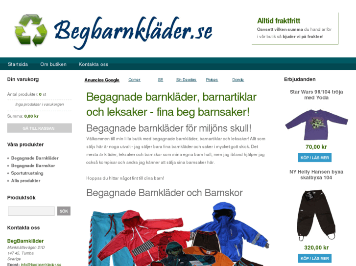 www.begbarnklader.se