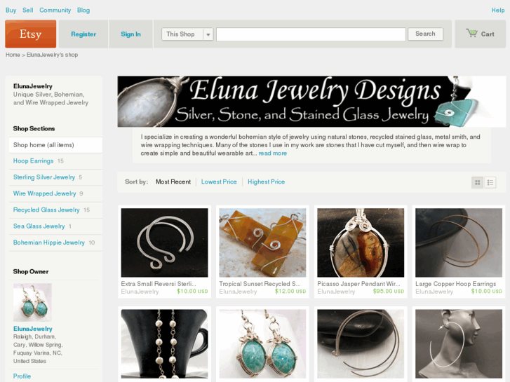 www.elunajewelry.com